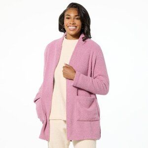 Comfort Code Petite Marshmallow Knit Cozy Cardigan Size Medium Petite Pink Soft